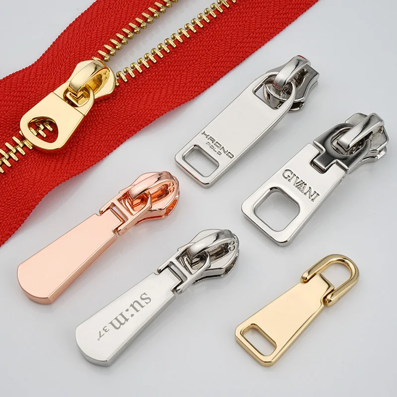 Custom Zip Puller,Garment Metal Zipper Puller Slider Brand Logo,Bag