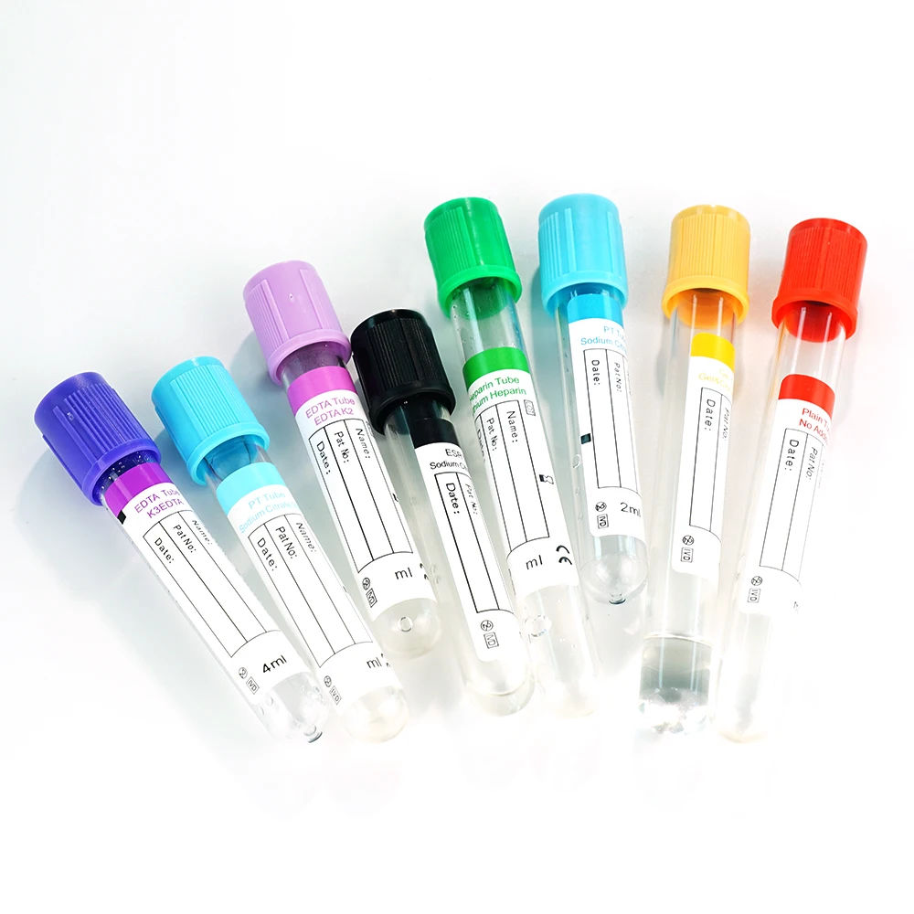 Ce Approved 1ml-10ml Medical Blood Test Tube Vacuum Blood Collection ...