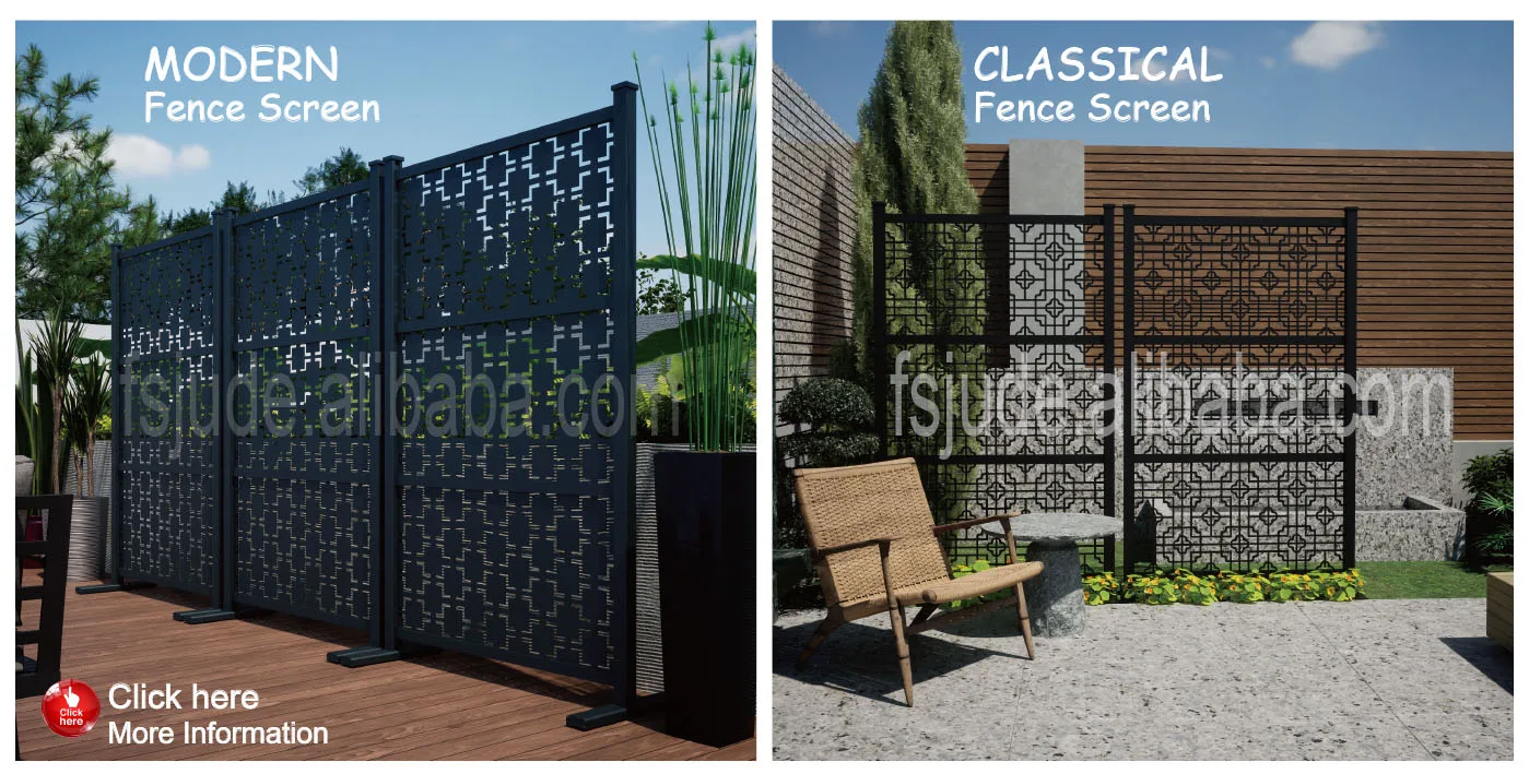 aluminum fence panels outdoor