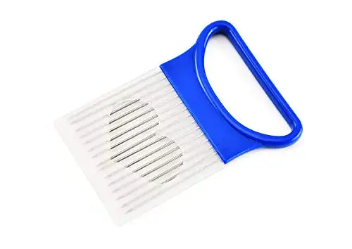 Лидер продаж, оптовая продажа, держатель для лукового резака из нержавеющей стали высокого качества для нарезки лука, держатель для нарезки лука