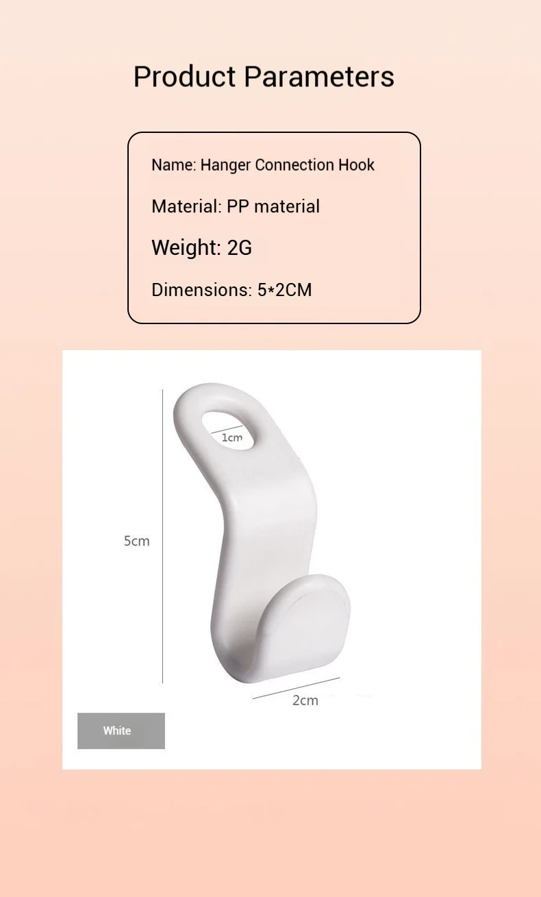 Clothes Hanger Connector Hook