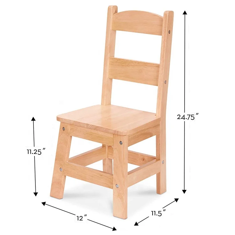 Деревянный стол и 2 стула-натуральный