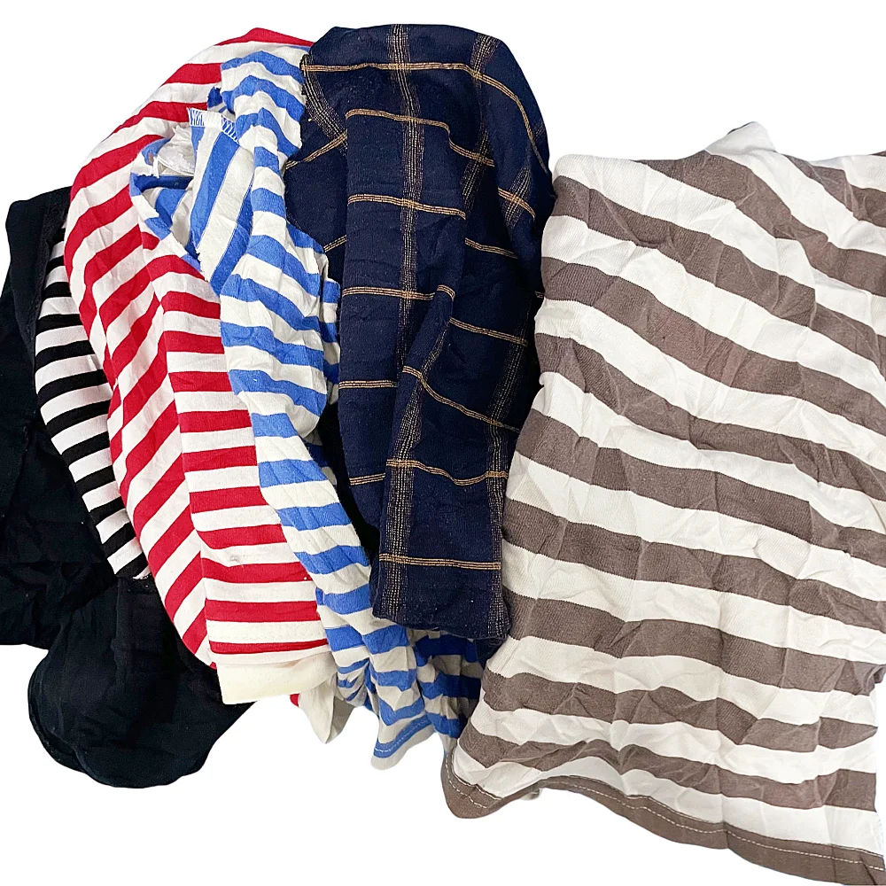 Factory Scrap Fabric Textile Cut Piece High Quality Used Clothing Rags  Cotton with Lowest Price