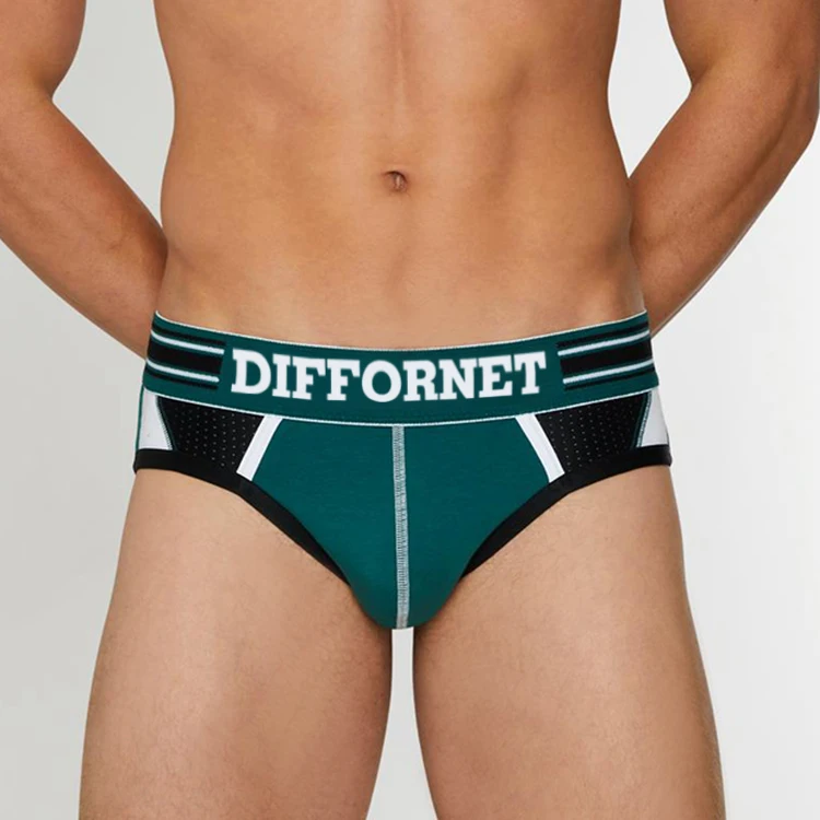 Mens Briefs Underwear Boxer Stretch Cotton Custom Logo Sexy Underwear