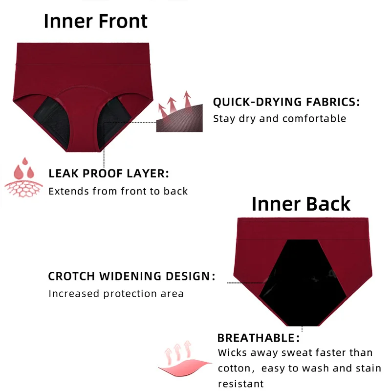 Plus-Size Gusset-Panel Period Brief colour and size reference
