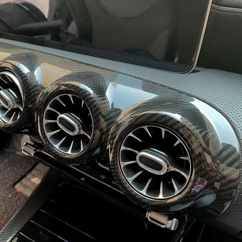 Suitable for Benz A45s A35l AMG CLA Class a Carbon Fiber Interior Modification Center Control Instrument Panel