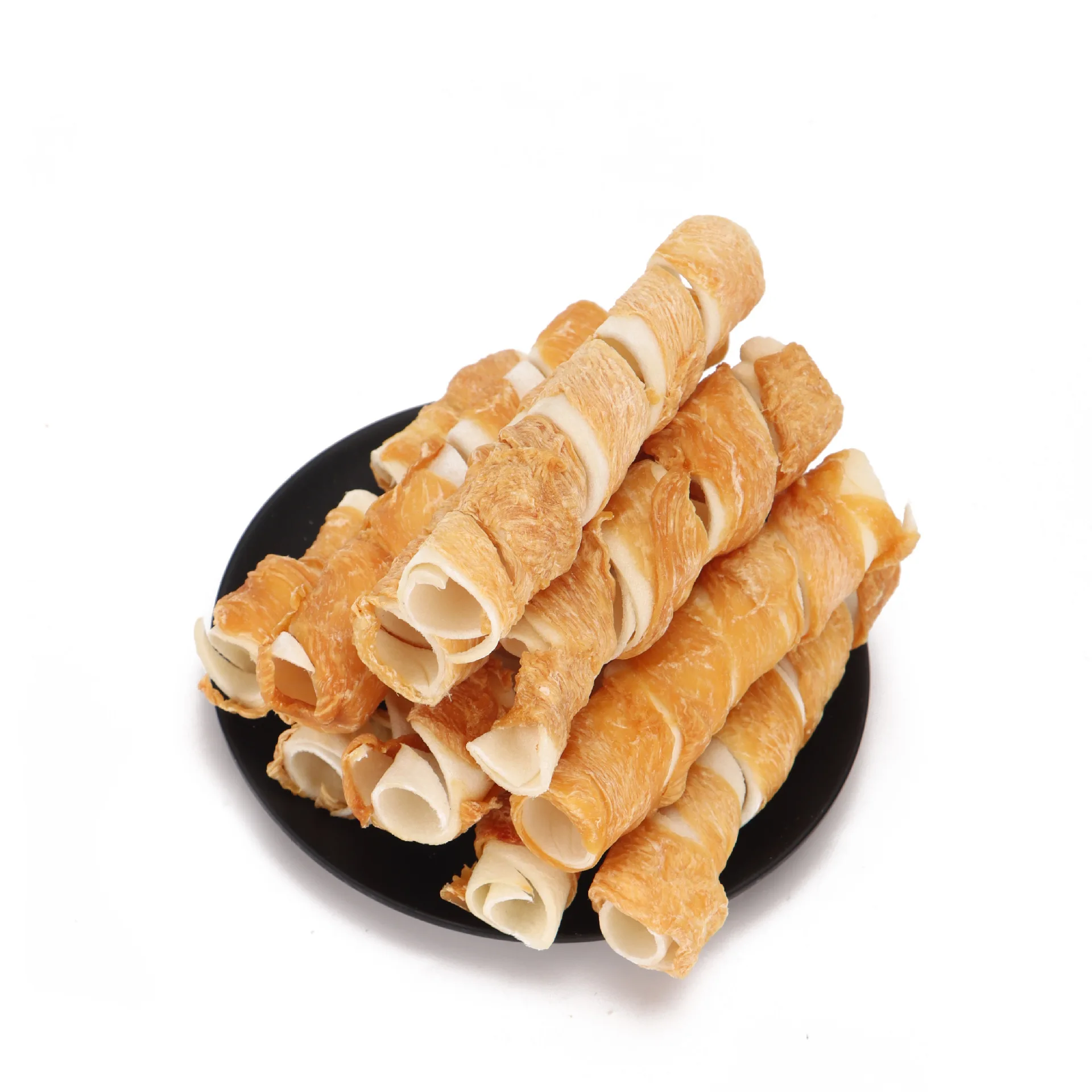 Factory Wholesale Dog Treats Rawhide Rapped Chicken Meat Chew manufacture