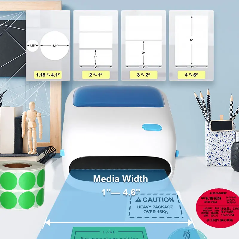 A6 Thermal Printer Waybill Address Printer Zywell ZY910 Cute 4inch Shipping Label Thermal Printer