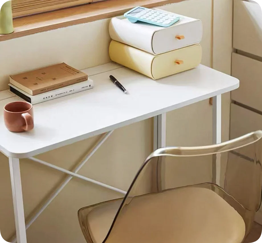 product multifunctional modular small folding desk simple wooden writing table computer desk bed bedside study desks wheels bedroom-9