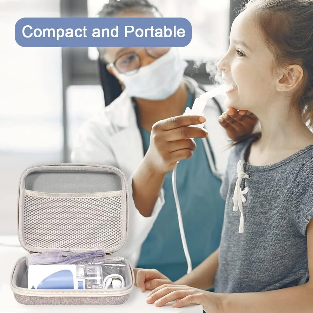 Custom Portable Hard EVA Shell Handheld Inhaler Nebulizer Carrying Case for Meowyn Medical Cases Nurse Bag