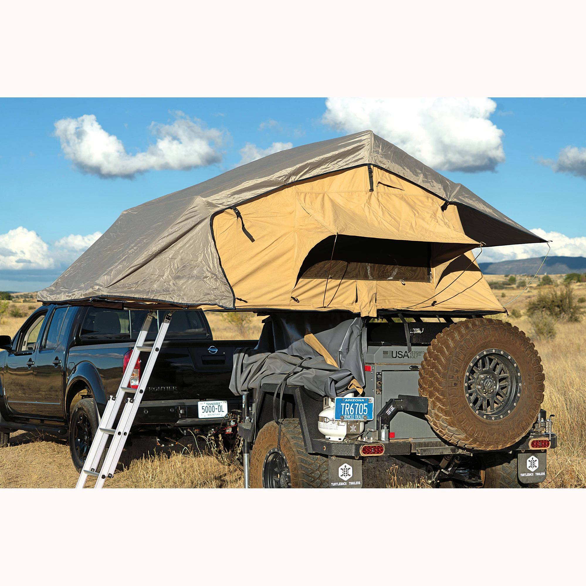 4x4 Off Road Light Weight Camping Aluminum Roof Top Tent Car Rooftop ...