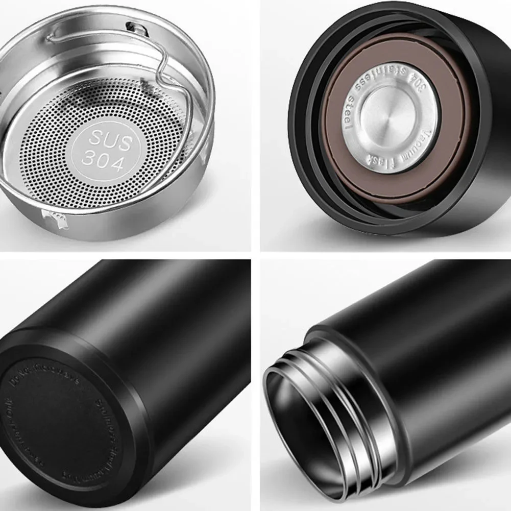 Custom 500ml Smart LED Temperature Display Insulation Stainless Steel Intelligent Vacuum Flask Water Bottle