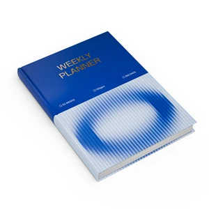 Luxury 2026 Collection Undated Planner Notebook High Quality Paper with Custom PP Cover Thread Sewing Binding