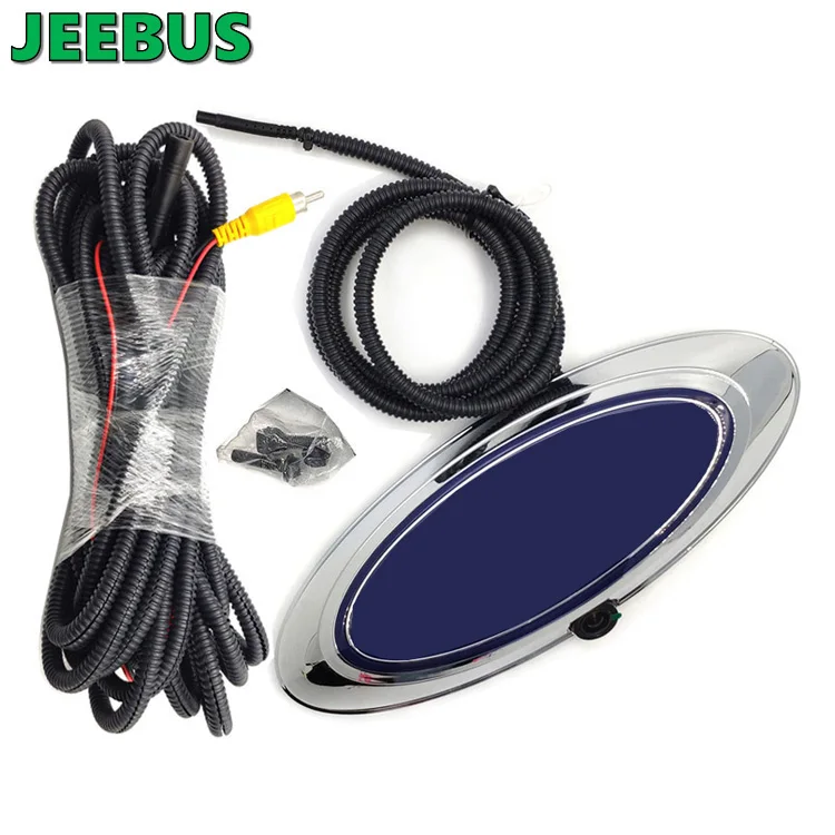 Custom Door LOGO  Backup Car Reverse Camera with 4.3inch Rearview Mirror Kit use for Ford F150 F250 F350 F450 F550