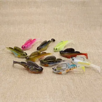 14g Soft Lure Frog Lure Fishing Pike Bass Deep Running Paddle Tail Lead Jig 7cm Swimbait Made PVC Metal Perch Snapper Marlin – Soft Lure – view 4