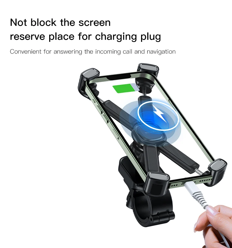 Adjustable Phone Holder Stand Universal Motorcycle Bicycle Bike Handlebar Bracket Mount Clip GPS Phone Holder