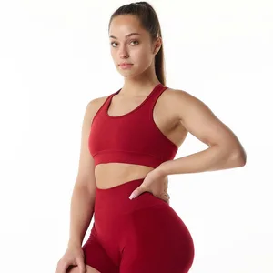 Custom Gym Clothing Active Wear Yoga Bra and Legginga Set Sports Top Casual Fitness Trousers Suit Yoga Sets