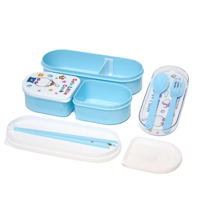 
 Travel Accessory with 2 Snacks Plastic Box Kids Bag Children Cartoon Printing Lunch Box Food Container Food Storage Box  