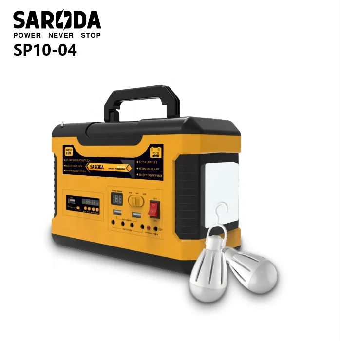 Мощный компактный автономный портативный Гибридный инвертор 80 Вт, домашний генератор солнечного хранилища, домашняя система «Все в одном»