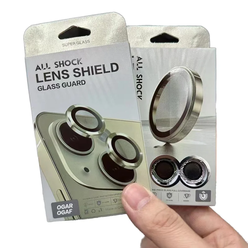 3PCS 3 Set Camera Protector Film Retail Package 3D 9H Camera Lens Protector Cover Camera Tempered Glass Packaging Box