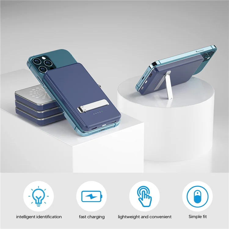 For magnetic Charge Mini Qi Charger 5000mah Powerbank Multi 15W OEM Magnetic Wireless Power Bank for Phone 12