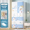 Puerta doble de 1 capa de 70 cm de ancho con 5 cajones - Bubble Duck