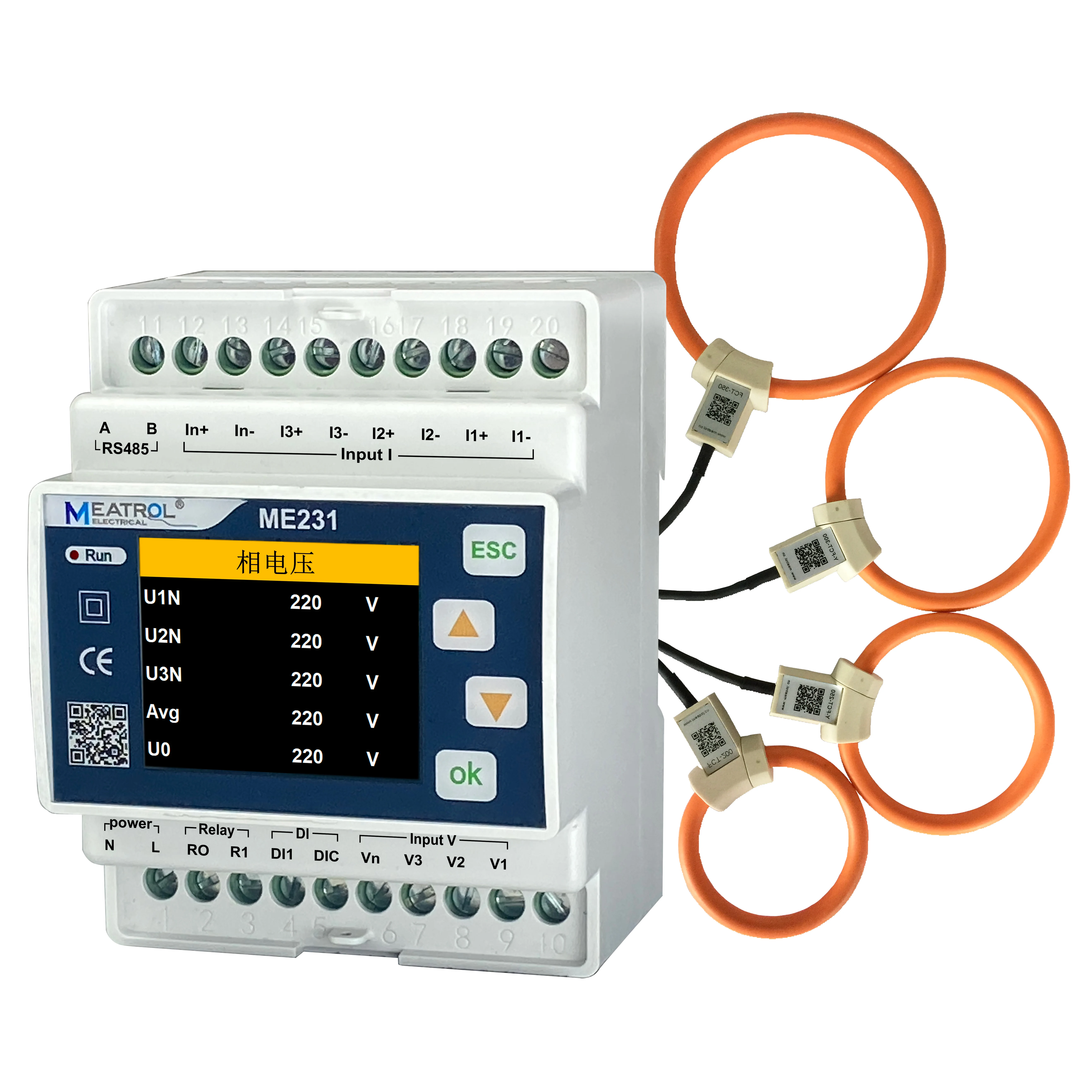 kwh Energy Meter MEATROL ME231 Digital Energy Power Meter Electrical Measuring Instruments