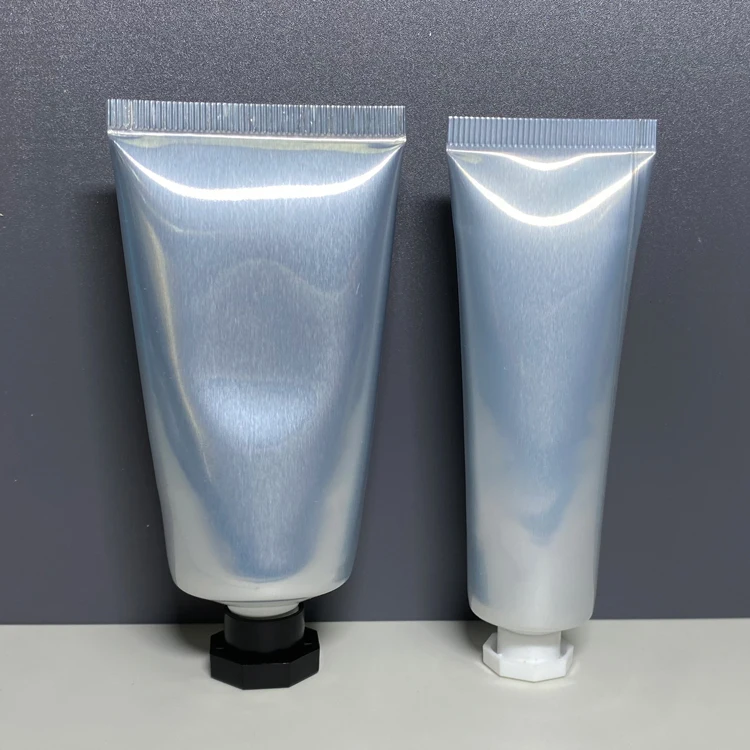 Custom aluminum cream tube 50ml 100ml plastic squeeze tubes for creams cleanser tube packaging