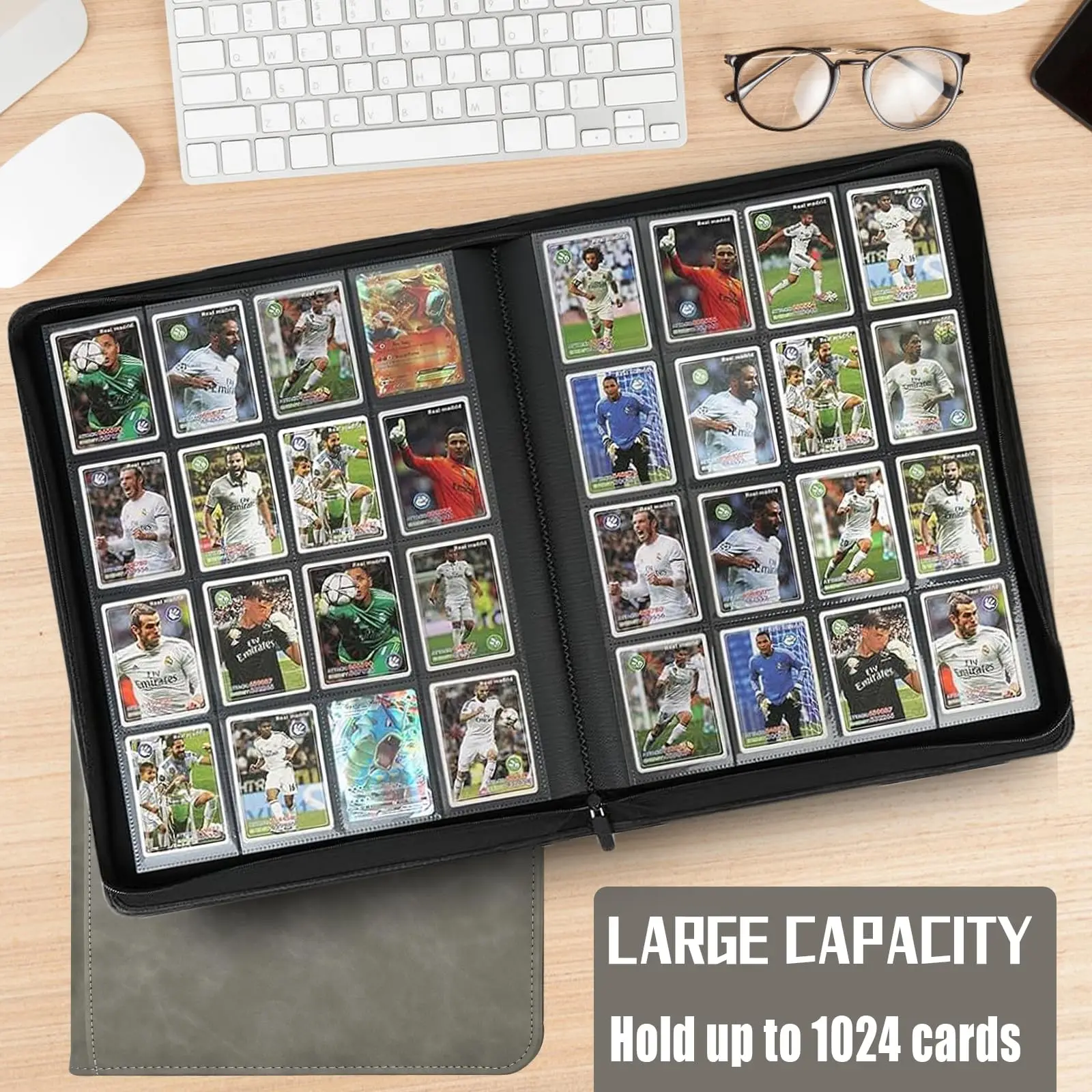 2x2 card binder Amazon.com: GEAoffice 4 Pocket Card Binder - 2 x 2 Trading Card Collection  Album Folder - 160 Side Loading Pocket Binder for TCG, MTG, Sports Game  Cards