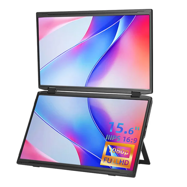 M4 15.6 Inch Ultra-Slim Triple Folding IPS Portable Monitor FHD