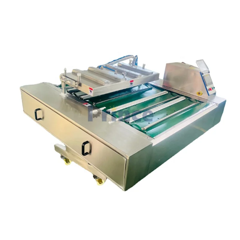 Vertical Vacuum Packing Machine Rice Sausage Sandwich Spare Parts Nut Seed Continuous Vacuum Rolling Sealer Packing Machine