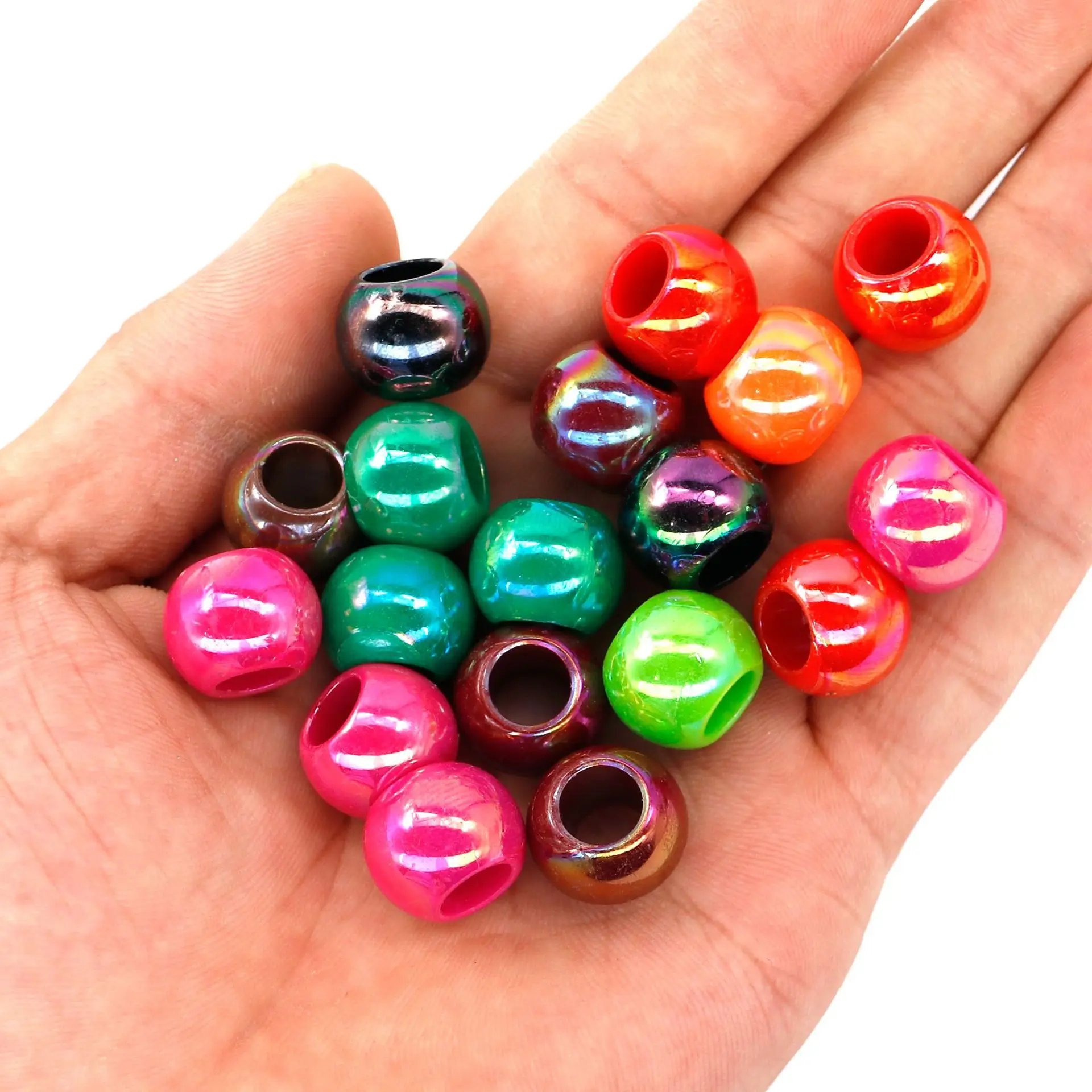 Factory Customize Large Hole Plastic Beads For Children Diy Jewelry