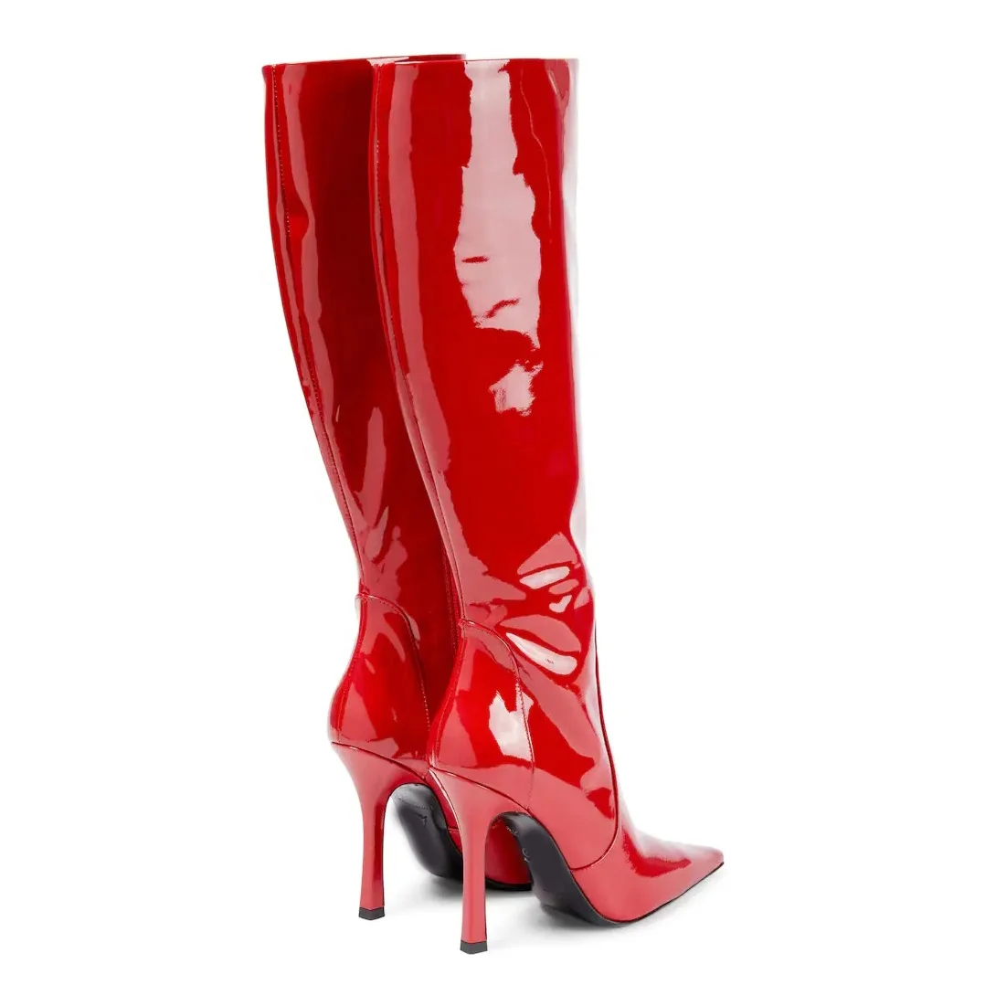 Anmairon Classic Style Pointy Toe Kitten Heel Knee High Fast Shipping Low Price Women Winter Boots