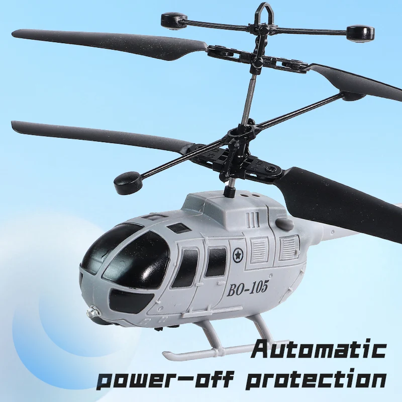 Longxi Remote Control Black Hawk Helicopter Bo105 Mini Hand Sensor Rc