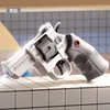 Pistola ad acqua a ricarica continua manuale con rinculo a filo [Grigio]