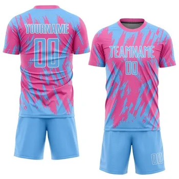OEM Factory Wholesale Football Uniform Custom Sublimation Soccer Jersey Men