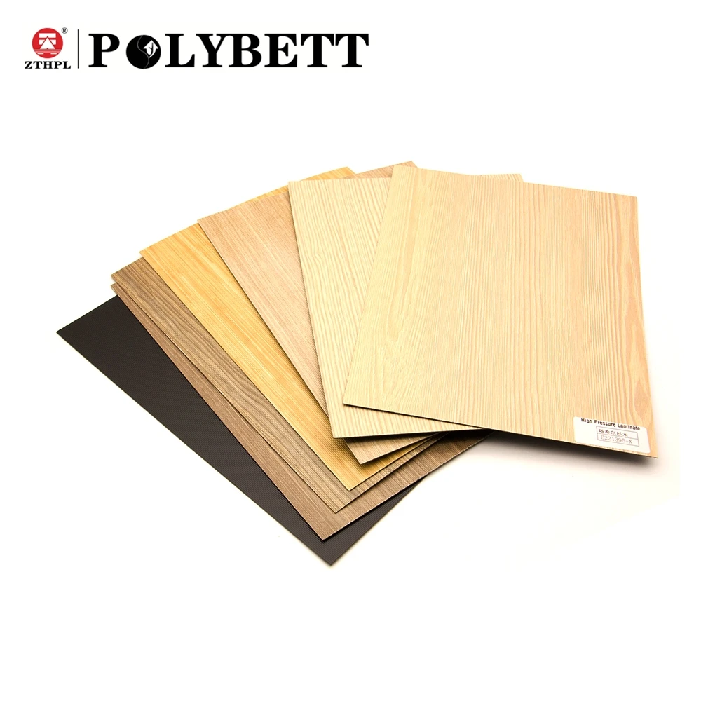High Gloss High-Pressure Melamine HPL Laminate Sheet Stone-Finished Plancha De Formica for Decorative Furniture Board