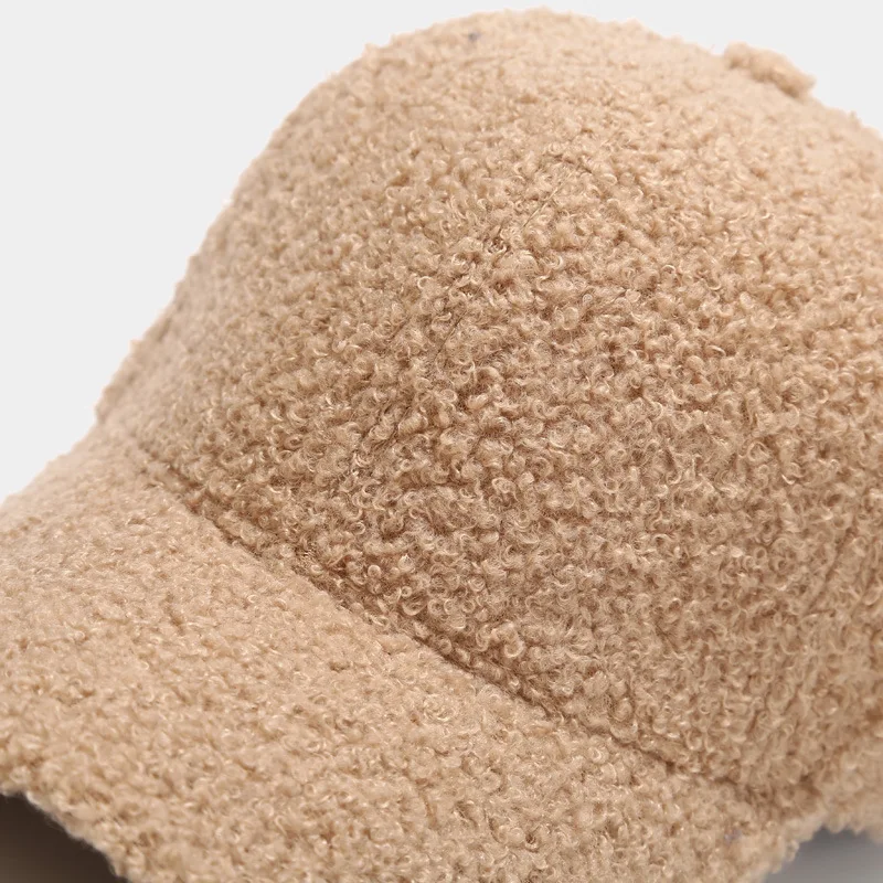 Wholesale Baseball Hats for Women - Fuzzy Faux Lamb Wool display picture 1