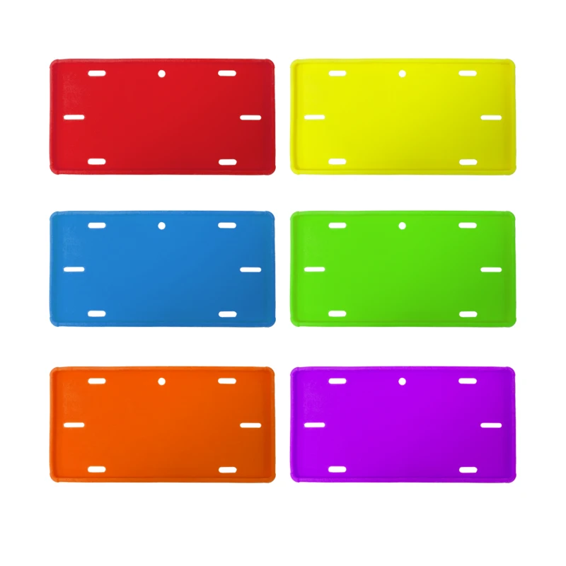 Factory Direct Sales Colorful Silicone License Plate Frames for USA/Canada/Mexico/Guatemala details