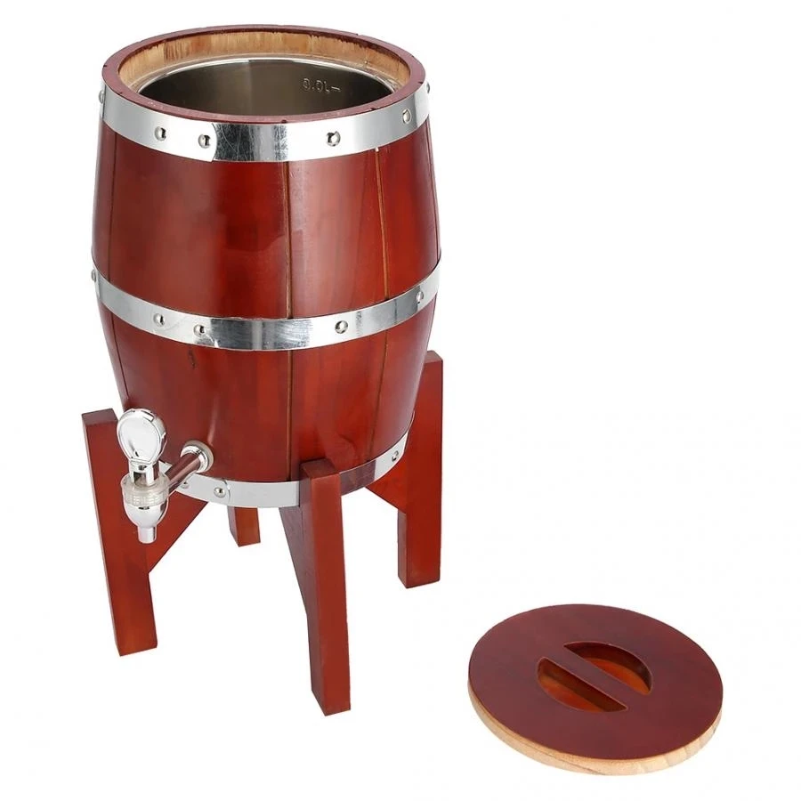 Stainless Steel Oak Pine Wine Barrel Storage Special Barrel 3l Storage ...