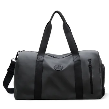 Custom Simple Lightweight Overnight Gym Duffle Bag Large Capacity Tote Bags Travel Bag for Men