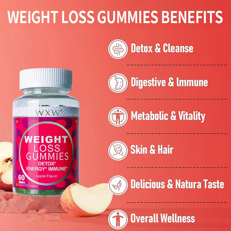 In Stock Weight Loss Products Fat Reduction Support Weight Loss Gummies With Apple Cider Vinegar