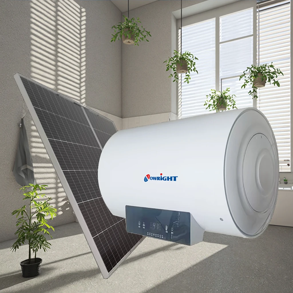 Electric Free Standing Outdoor Water Heaters with Storage Tank Energy  Efficient Solar Panels for Hotel Commercial RV Family Use