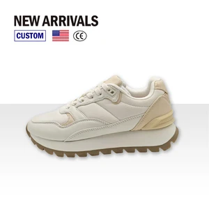 High Quality Custom Logo Women's Platform Trainers Comfortable and Breathable Designer Sneakers Manufacturer Wholesale