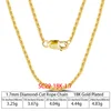 1.7mm-18K Gold Plated