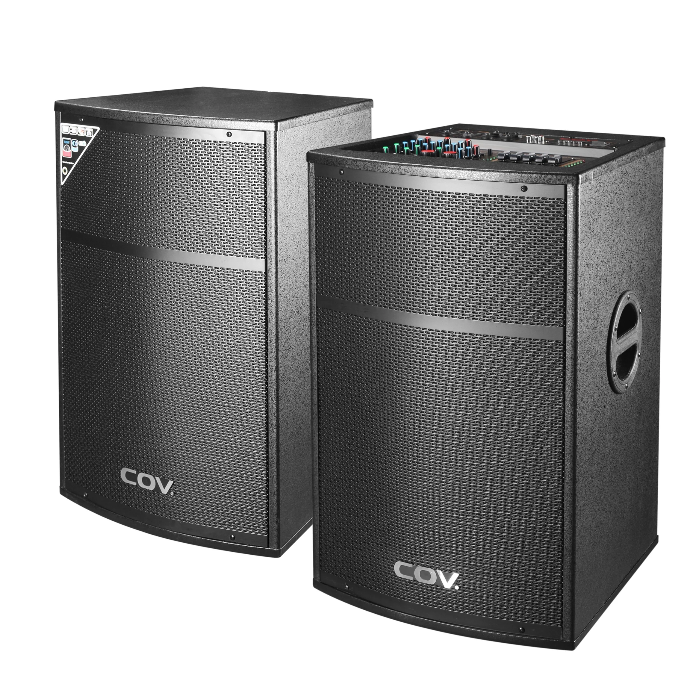 Cov 15inch 1000w 2.0 Active Wooden Speaker Big Power Dj Pa Stage