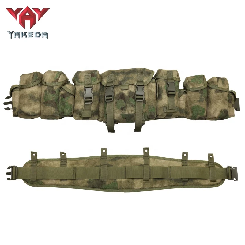 YAKEDA Tactico Load Carrier Vest Load Bearing Equipment Setups Padded Battle Belt With H-Harness Chest Rig Tactical