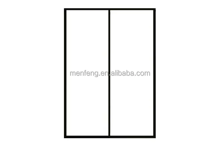 Extremely Narrow Aluminum Alloy Tempered Glass Sliding Door For Indoor