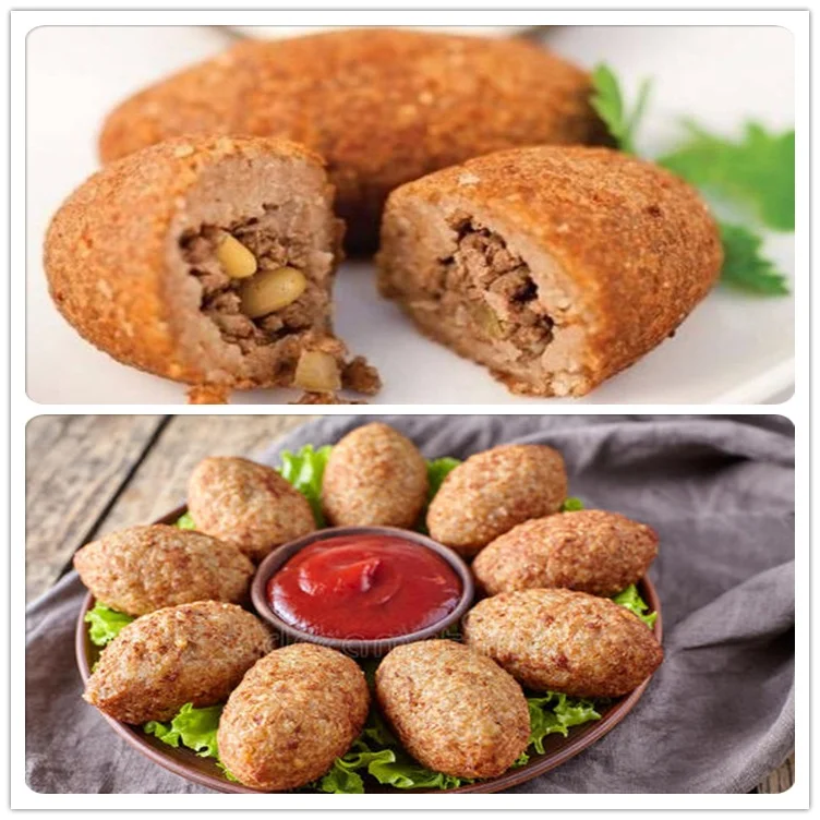 High Efficiency Automatic Kibbeh Maker Arancini Machine Falafel Make Machine Rheon Encrusting Machine for Making Coxinha