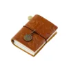 The carved leather is camel in color